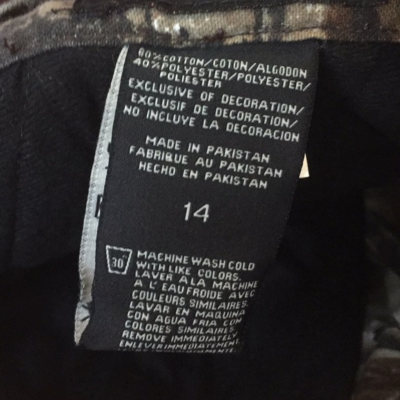 Boys Camouflage Jeans Size 14 - Picture 3 of 3